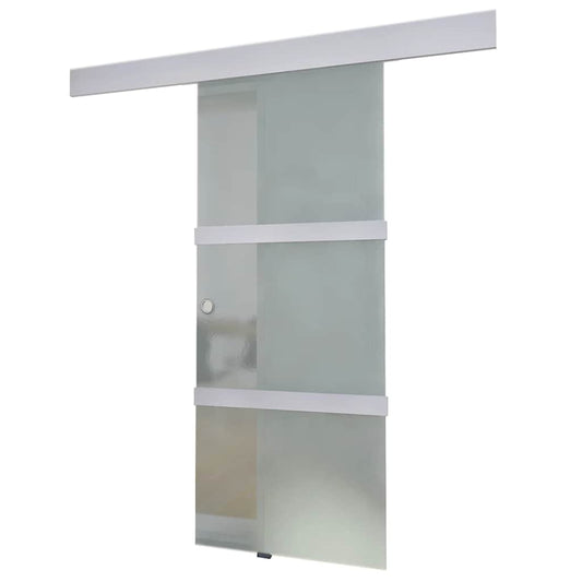 Sliding Door Glass and Aluminium 178 cm Silver Sliding Door Glass and Aluminium 178 cm Silver