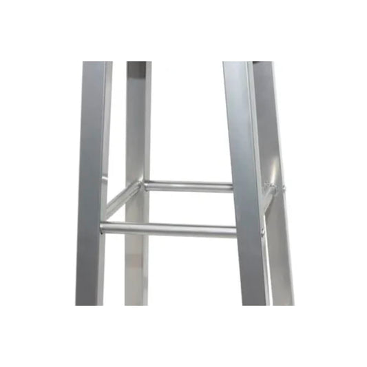 Bar Stool | Set of 2 | Brown and Silver | Steel Frame with MDF Seat Bar Stool | Set of 2 | Brown and Silver | Steel Frame with MDF Seat