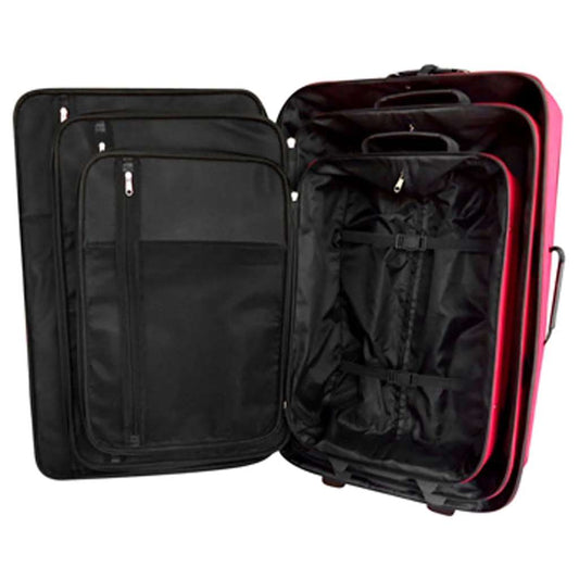 90155 vidaXL Five Piece Travel Luggage Set Red 90155 vidaXL Five Piece Travel Luggage Set Red