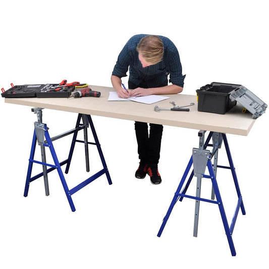 140099 vidaXL Scaffolding Trestles 2 pcs 140099 vidaXL Scaffolding Trestles 2 pcs