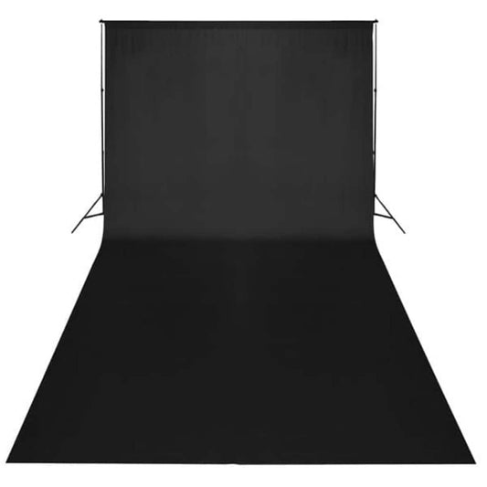 Backdrop Cotton without Stand Black 600x300 cm Backdrop Cotton without Stand Black 600x300 cm