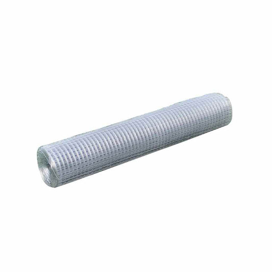 140117 vidaXL Mesh Fence Galvanised Steel Square 1x25 m Silver 140117 vidaXL Mesh Fence Galvanised Steel Square 1x25 m Silver