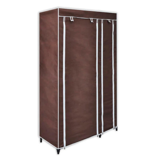 Fabric Wardrobe Brown Fabric Wardrobe Brown