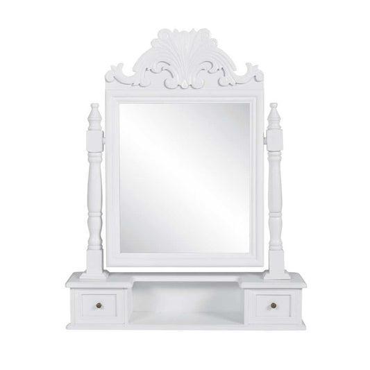 Vanity Makeup Table with Rectangular Swing Mirror MDF Vanity Makeup Table with Rectangular Swing Mirror MDF