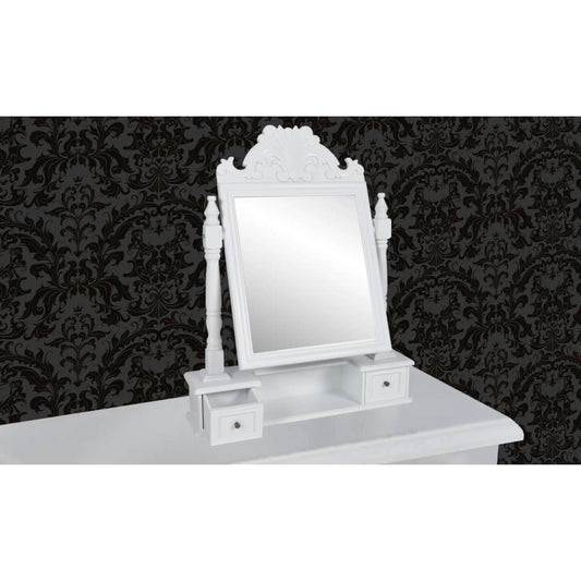 Vanity Makeup Table with Rectangular Swing Mirror MDF Vanity Makeup Table with Rectangular Swing Mirror MDF