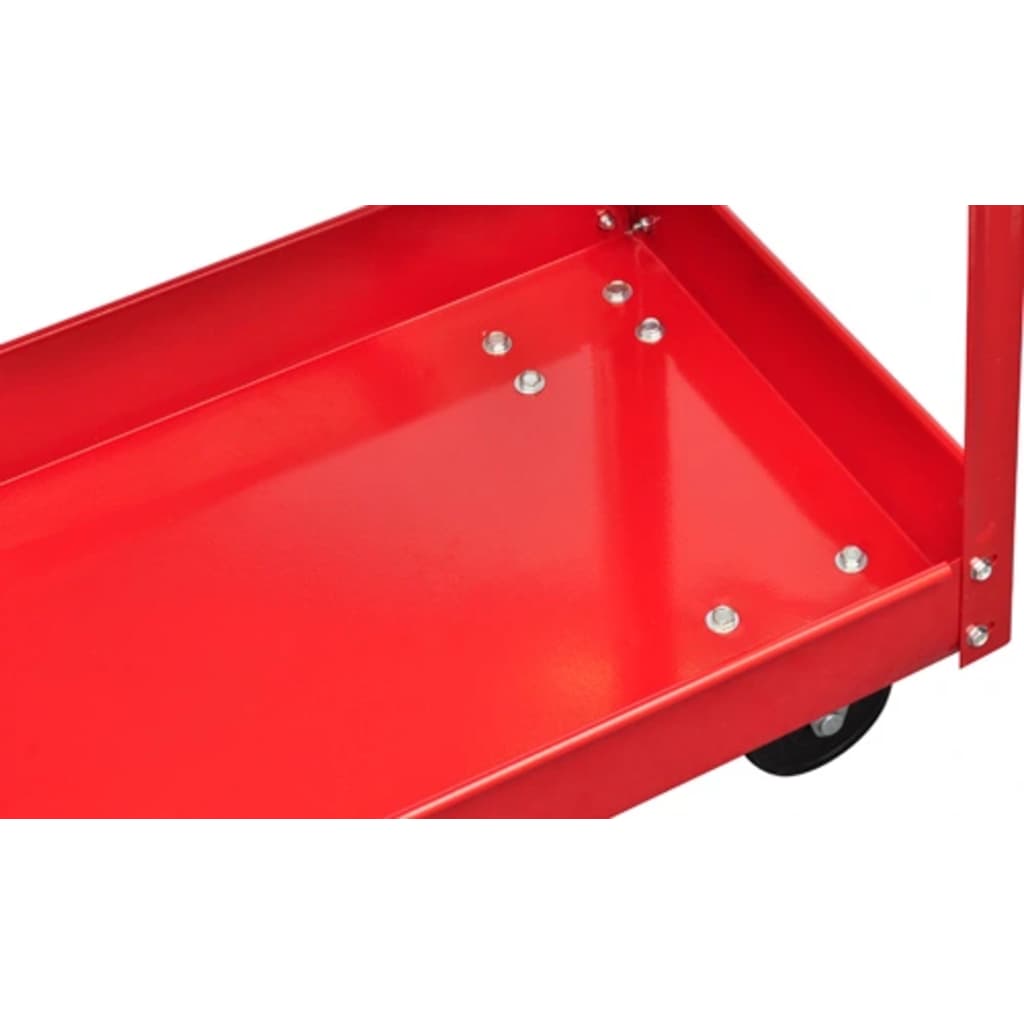 140155 vidaXL 2 x Workshop Tool Trolley 100 kg 2 Shelves