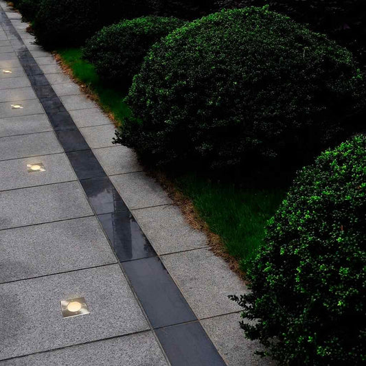 Outdoor Ground Lights 12 pcs Square Outdoor Ground Lights 12 pcs Square