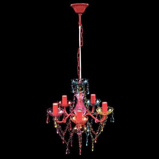 Artificial Crystal Glass Ceiling Light | Multicolour Artificial Crystal Glass Ceiling Light | Multicolour