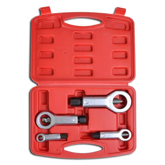 4pc Nut Splitter Cracker Remover Extractor Tool Set 9-27mm 4pc Nut Splitter Cracker Remover Extractor Tool Set 9-27mm