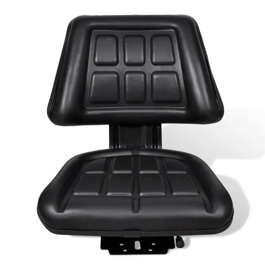 Tractor Seat with Backrest Black Tractor Seat with Backrest Black