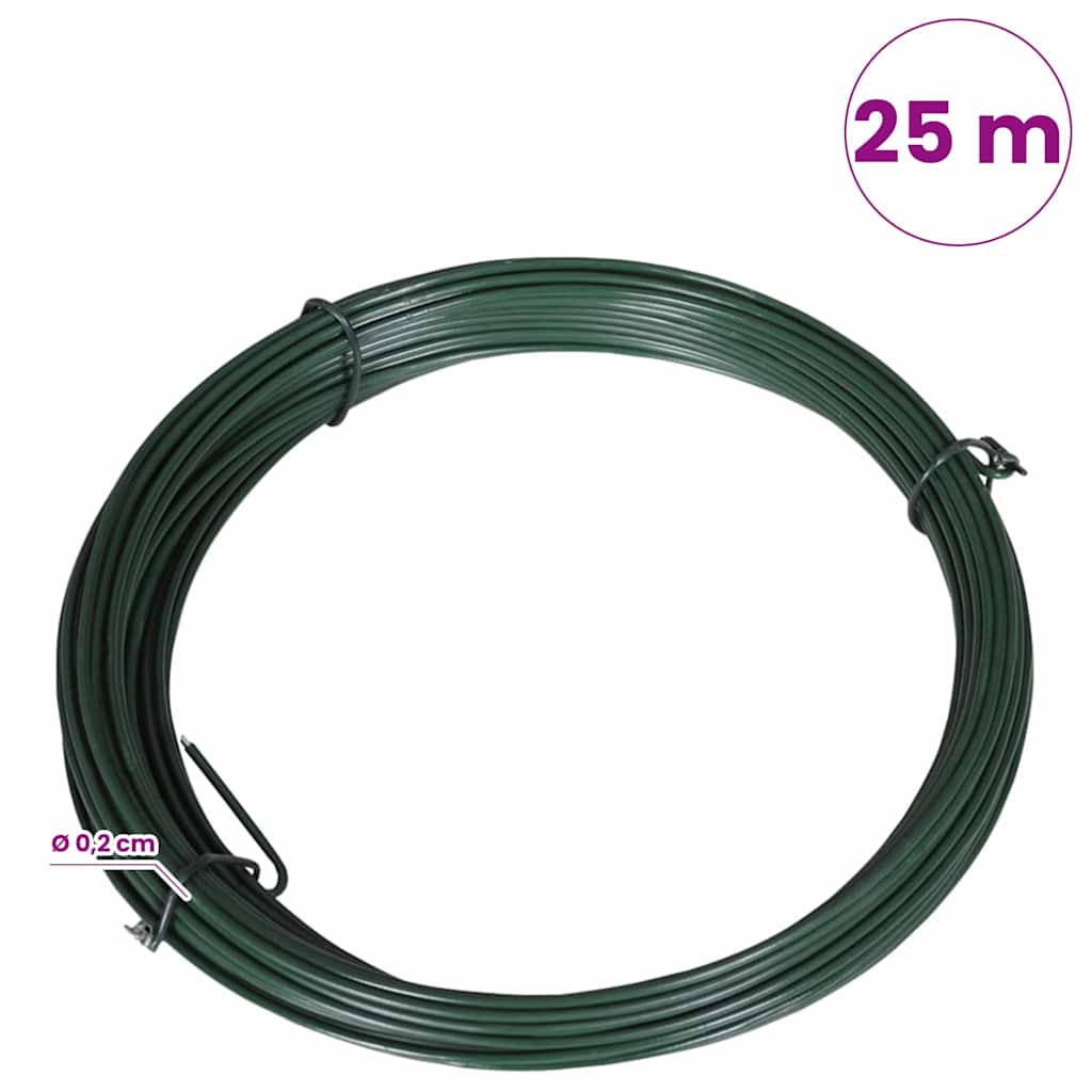 Fence Binding Wire 25 m 1.4/2 mm Steel Green