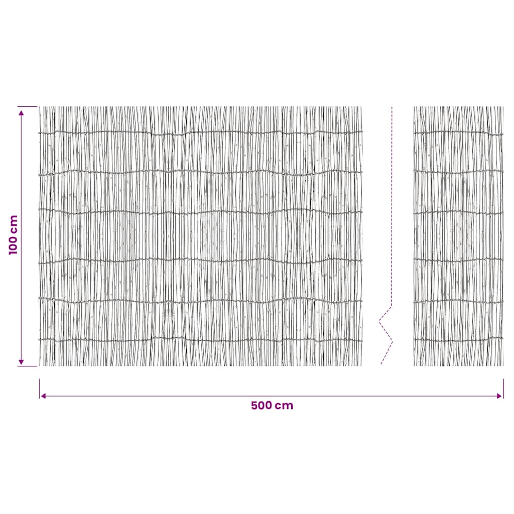 Willow Fence 500x100 cm