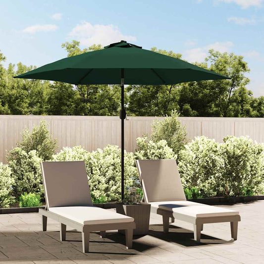 Garden Parasol Green 3m Steel Pole Garden Parasol Green 3m Steel Pole