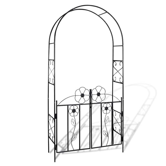 Garden Arch | Black | Iron | 230 cm tall | Durable | Garden Arch Garden Arch | Black | Iron | 230 cm tall | Durable | Garden Arch