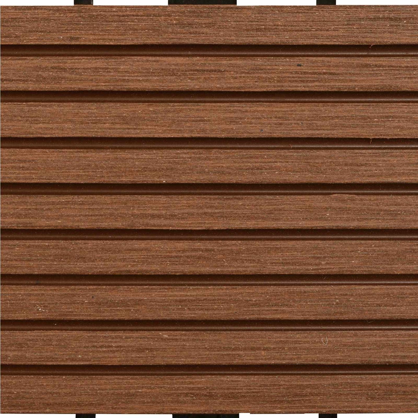 Decking Tile 11 pcs Brown 30 x 30 cm WPC