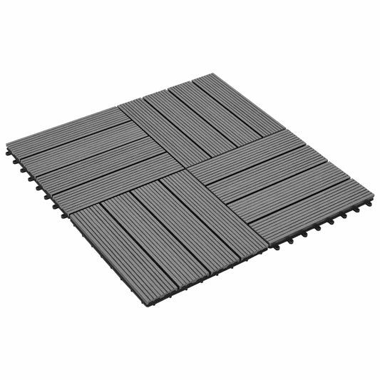 WPC Tiles 30x30cm 11pcs 1m2 Grey WPC Tiles 30x30cm 11pcs 1m2 Grey