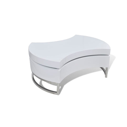 Coffee Table Shape-adjustable High Gloss White Coffee Table Shape-adjustable High Gloss White