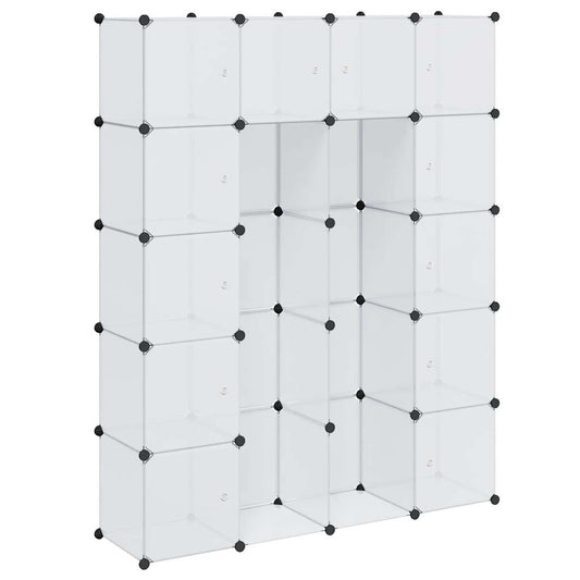 Modular Cabinet 14 Compartments White 37x146x180.5 cm Modular Cabinet 14 Compartments White 37x146x180.5 cm