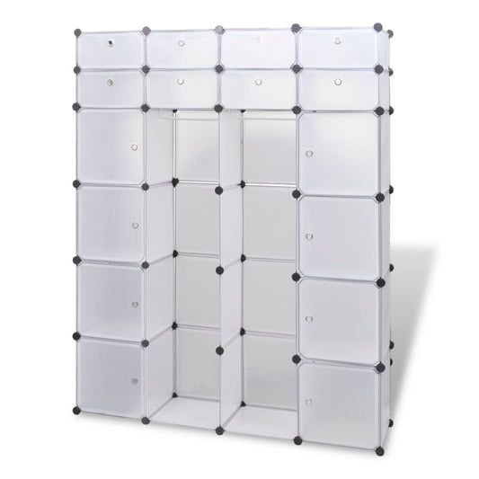 Modular Cabinet 18 Compartments White 37x146x180.5 cm Modular Cabinet 18 Compartments White 37x146x180.5 cm