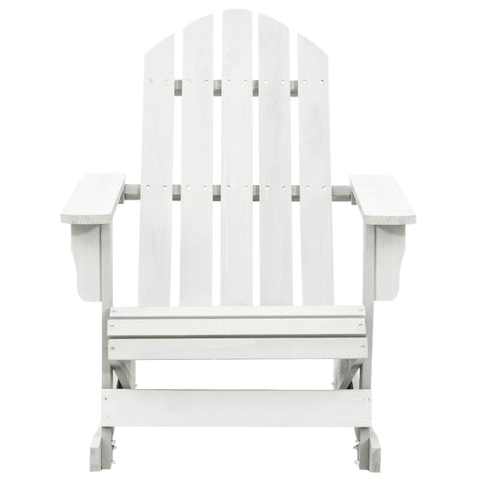 Garden Rocking Chair Wood White Garden Rocking Chair Wood White