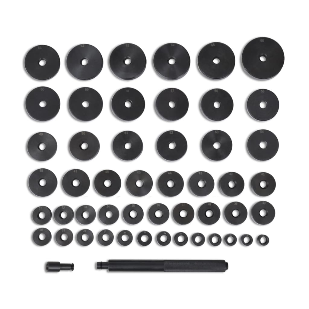 Custom Built Bush / Bearing / Seal Driver Master Set Discs 51 pcs