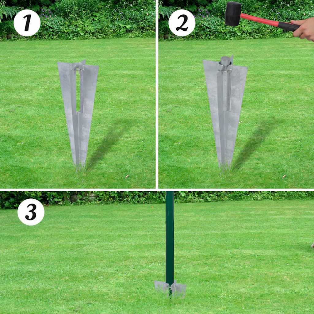 140559 vidaXL Euro Fence Steel 10 x 1,5 m Green