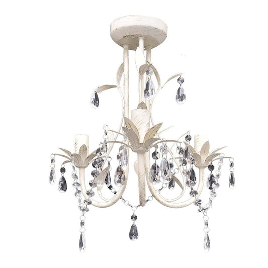 Chandelier | Antique white | Acrylic, Metal | Medium | Luxury Chandelier | Antique white | Acrylic, Metal | Medium | Luxury
