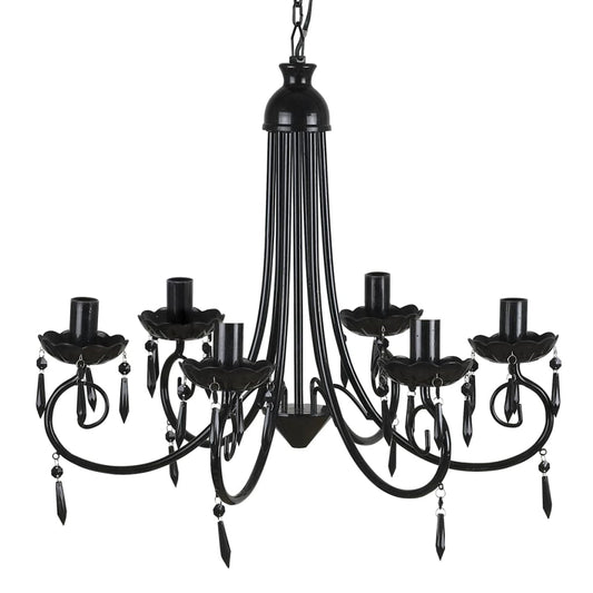 Chandelier | Black | Acrylic, Metal | Medium | Decorative Inlays Chandelier | Black | Acrylic, Metal | Medium | Decorative Inlays