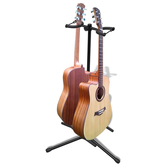 Adjustable Double Guitar Stand Foldable Adjustable Double Guitar Stand Foldable