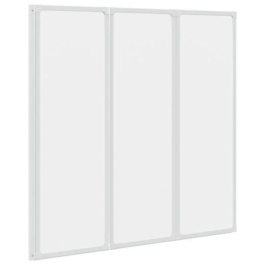 Shower Bath Screen Wall 117 x 120 cm 3 Panels Foldable Shower Bath Screen Wall 117 x 120 cm 3 Panels Foldable