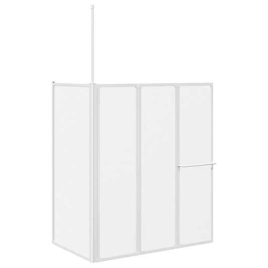 Shower Bath Screen Wall L Shape 70 x 120 x 137 cm 4 Panels Foldable Shower Bath Screen Wall L Shape 70 x 120 x 137 cm 4 Panels Foldable