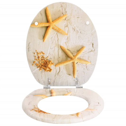 WC Toilet Seat MDF Lid Starfish WC Toilet Seat MDF Lid Starfish