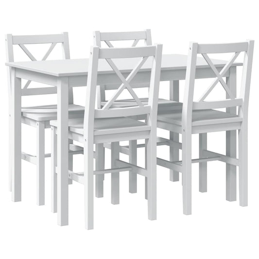 5 Piece Dining Set White 5 Piece Dining Set White
