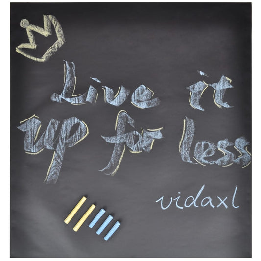 Wall Sticker Blackboard 0.45 x 2 m 2 Rolls with Chalks Wall Sticker Blackboard 0.45 x 2 m 2 Rolls with Chalks
