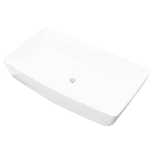 Luxury Ceramic Basin Rectangular Sink White 71 x 39 cm Luxury Ceramic Basin Rectangular Sink White 71 x 39 cm