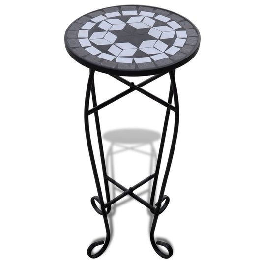 Plant Stand | Black and white | Iron and ceramic | Medium | Durable Plant Stand | Black and white | Iron and ceramic | Medium | Durable