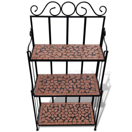 Plant Stand | Terracotta and black | Iron and ceramic Plant Stand | Terracotta and black | Iron and ceramic