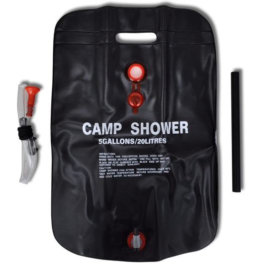 Camp Shower Solar Shower Outdoor Bath 20 L 2 pcs Camp Shower Solar Shower Outdoor Bath 20 L 2 pcs