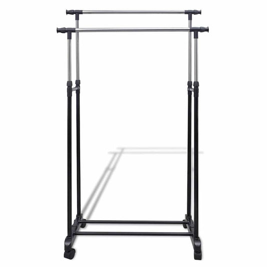 Adjustable Clothes Racks 2 pcs 2 Hanging Rails Adjustable Clothes Racks 2 pcs 2 Hanging Rails