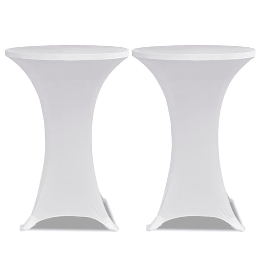 Standing Table Cover Ø 60cm White Stretch 2 pcs Standing Table Cover Ø 60cm White Stretch 2 pcs