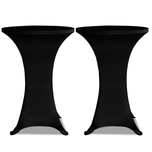 Standing Table Cover Ø70cm Black Stretch 2 pcs Standing Table Cover Ø70cm Black Stretch 2 pcs