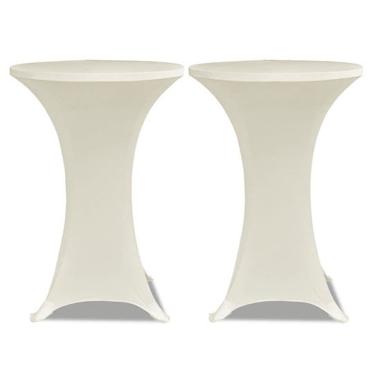 Standing Table Cover Ø60cm Cream Stretch 2 pcs Standing Table Cover Ø60cm Cream Stretch 2 pcs