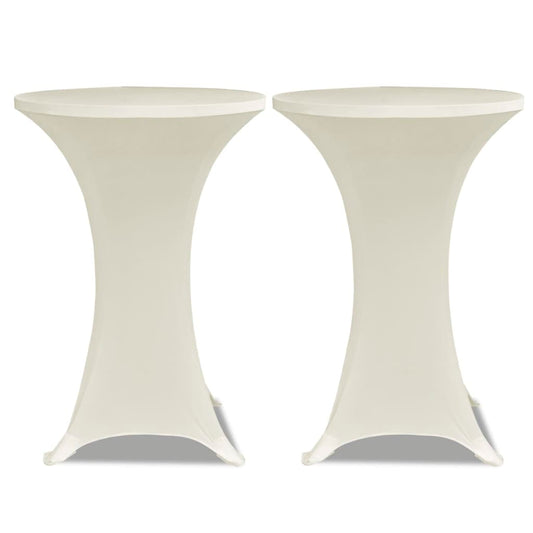Standing Table Cover Ø70cm Cream Stretch 2 pcs Standing Table Cover Ø70cm Cream Stretch 2 pcs