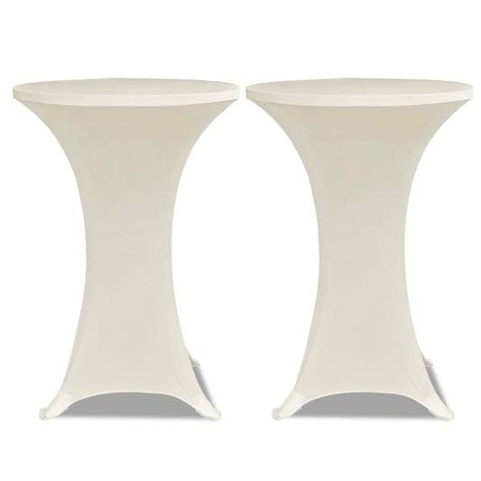 Standing Table Cover Ø80cm Cream Stretch 2 pcs Standing Table Cover Ø80cm Cream Stretch 2 pcs