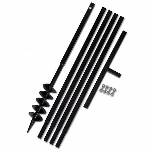 Ground Drill with Handle 100 mm with Extension Tube 5 m Steel Ground Drill with Handle 100 mm with Extension Tube 5 m Steel