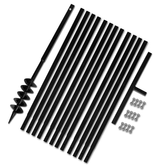 Ground Drill with Handle 100 mm with Extension Tube 13 m Steel Ground Drill with Handle 100 mm with Extension Tube 13 m Steel