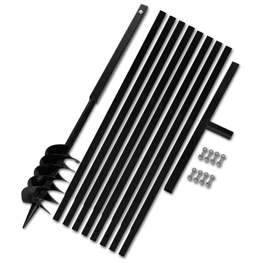 Ground Drill with Handle 120 mm with Extension Tube 9 m Steel Ground Drill with Handle 120 mm with Extension Tube 9 m Steel