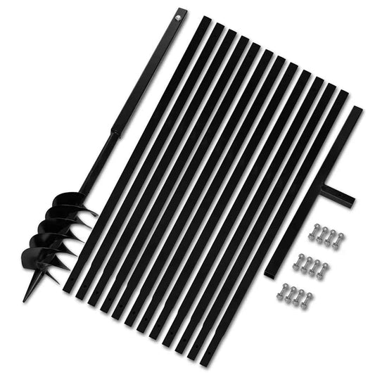 Ground Drill with Handle 120 mm with Extension Tube 13 m Steel Ground Drill with Handle 120 mm with Extension Tube 13 m Steel