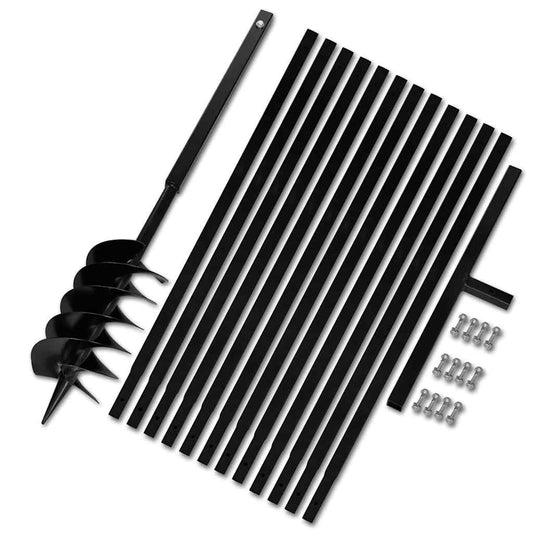 Ground Drill with Handle 150 mm with Extension Tube 13 m Steel Ground Drill with Handle 150 mm with Extension Tube 13 m Steel