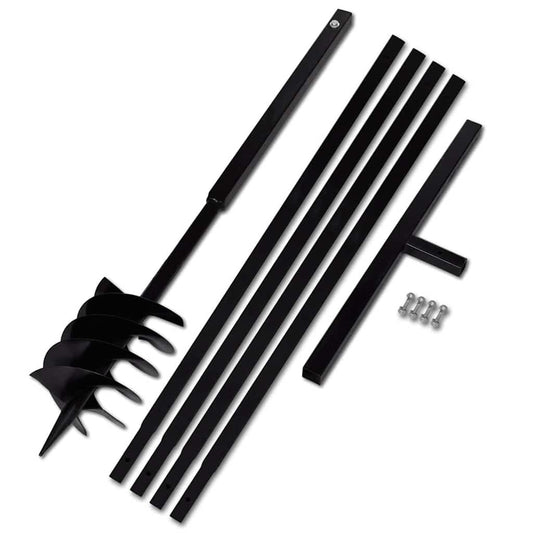 Ground Drill with Handle 180 mm with Extension Tube 5 m Steel Ground Drill with Handle 180 mm with Extension Tube 5 m Steel